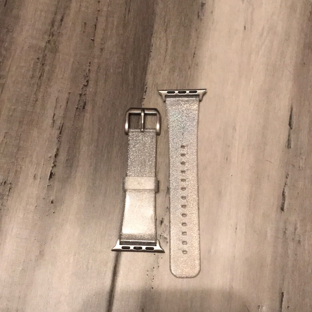 Clear sparkly Apple Watch band